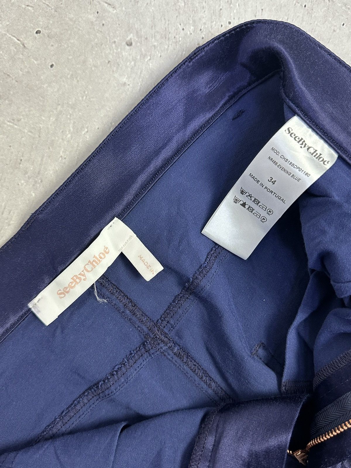 See by Chloe See by Chloe Purple Viscose Cotton Women’s Pants Size 24" / US 00 / IT 34 - 8 Thumbnail
