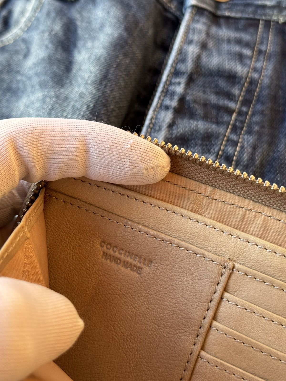 Leather × Vintage Coccinelle wallet 100% leather long Size ONE SIZE - 4 Thumbnail