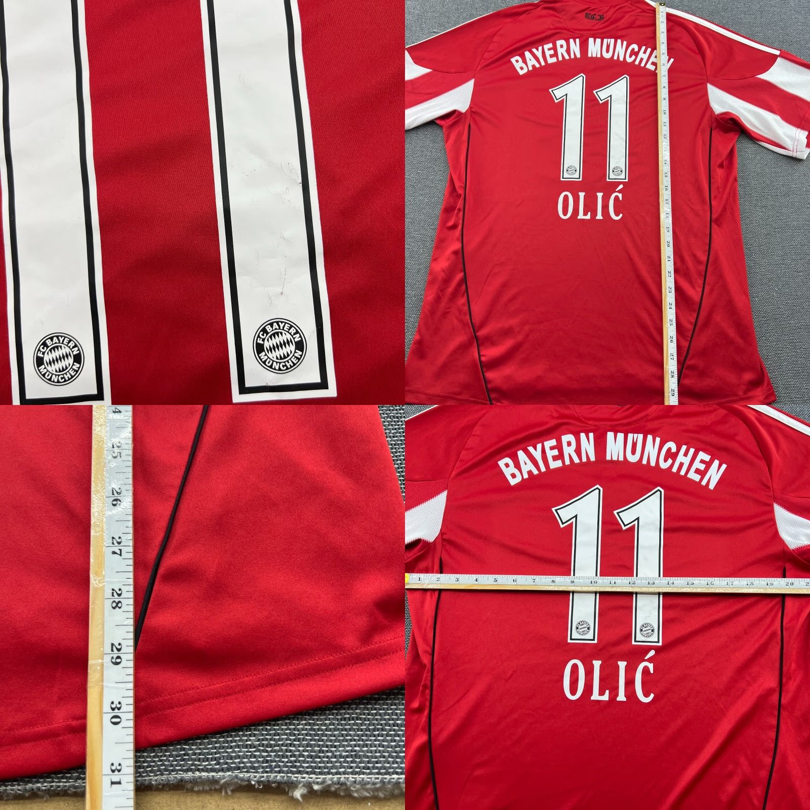 Adidas Bayern Munich Shirt Mens L Adidas Jersey Football Quick Dry Moisture Wicking Multicolor 2010 2011 Ivica Oli Home Size US L / EU 52-54 / 3 - 9 Thumbnail