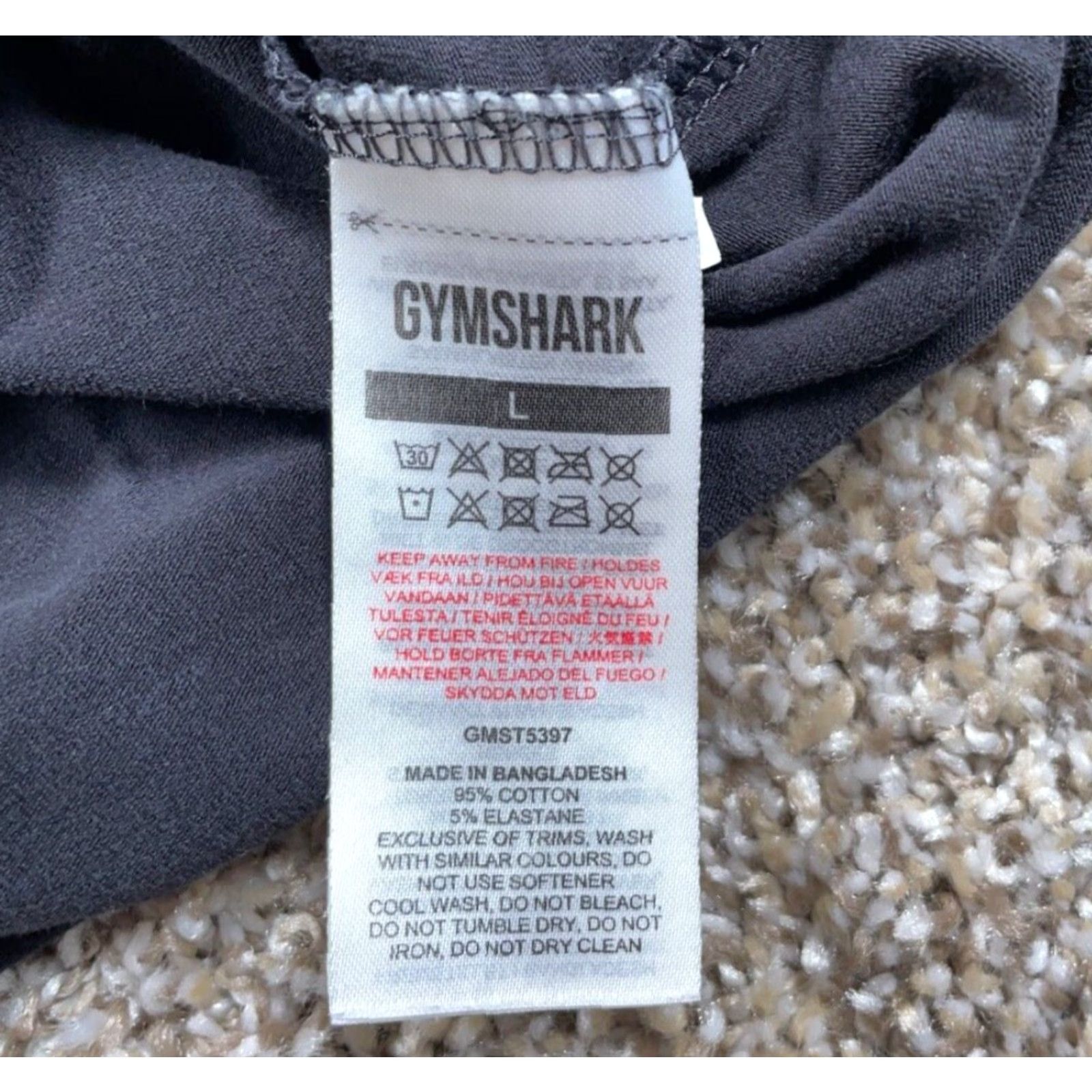 Gymshark Gymshark T-Shirt Adult Large Black Logo Cotton Blend Activewear Mens Size US L / EU 52-54 / 3 - 5 Thumbnail