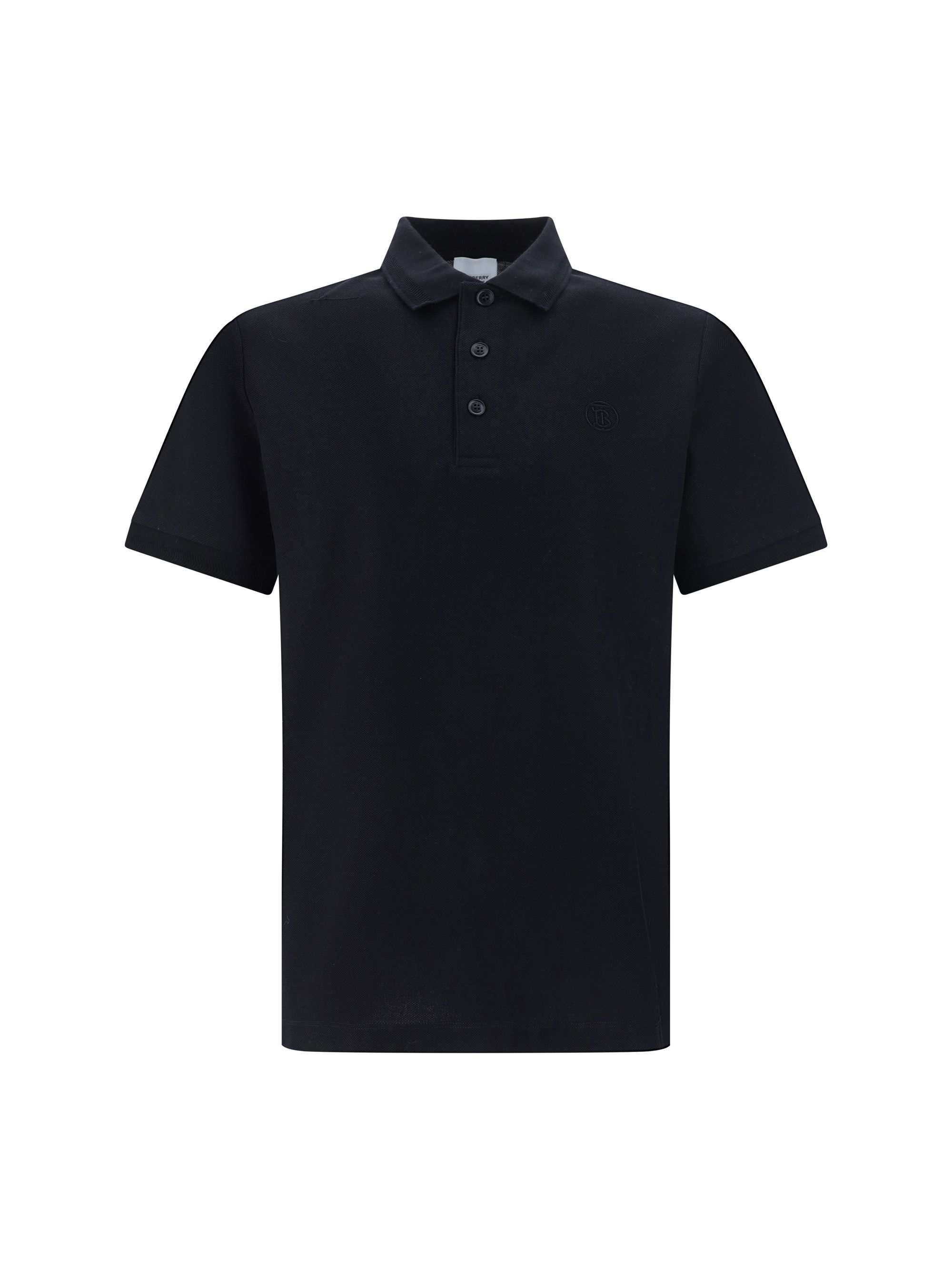 image of Burberry Pierson Polo Shirt in Black, Men's (Size 2XL)