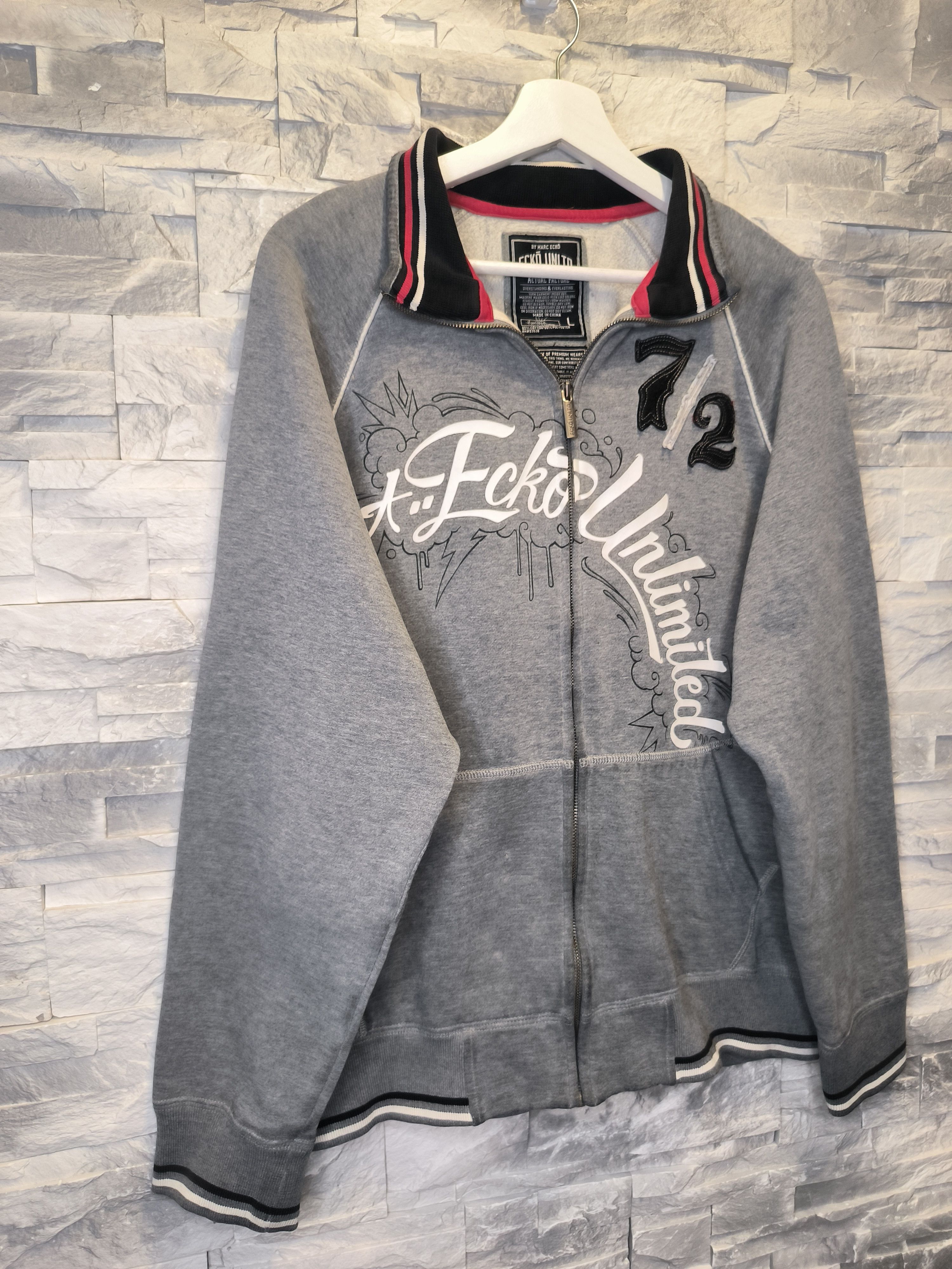 Ecko Unltd. Vintage Ecko Zip Sweatshirt Logo Gray Size US M / EU 48-50 / 2 - 3 Thumbnail