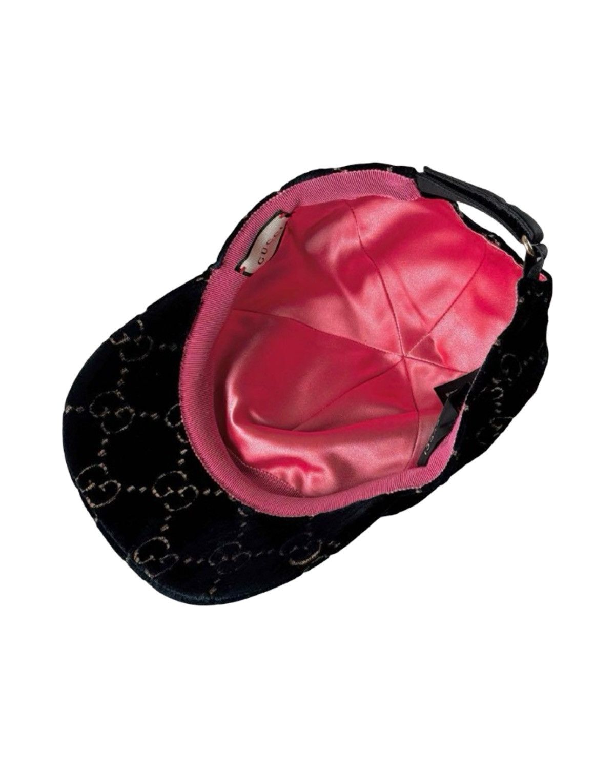 Gucci Gucci 🇮🇹 Velvet Monogram Embossed Cap Size ONE SIZE - 2 Thumbnail