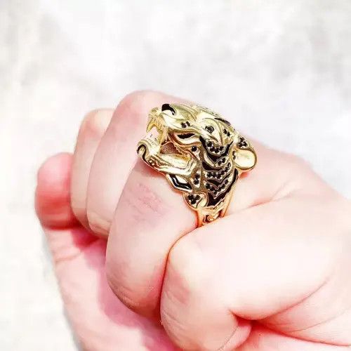 Jewelry Golden Tiger Rebel Fine Ring 🔥🔥🔥 Size ONE SIZE - 3 Thumbnail