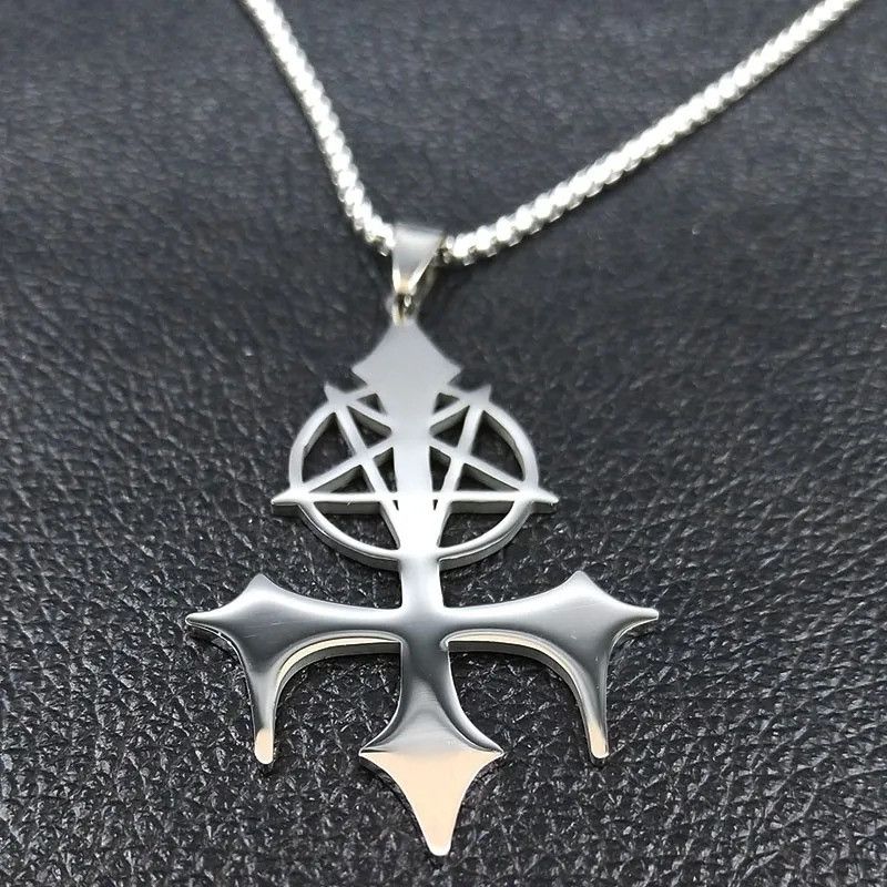 Jewelry Gothic Stainless Steel Chain Necklace Size ONE SIZE - 1 Thumbnail