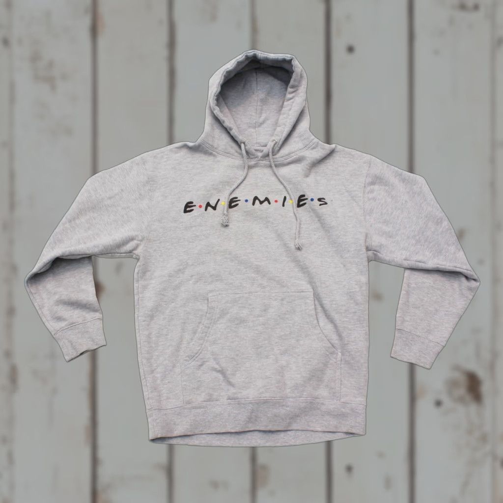 Logo 7 Deadline Friends TV Hoodie Logo Medium Gray Mens Hoodie Pullover Heather Gray Medium TV Logo Deadline Enemies Friends Hoodie Mens Size US M / EU 48-50 / 2 - 1 Thumbnail
