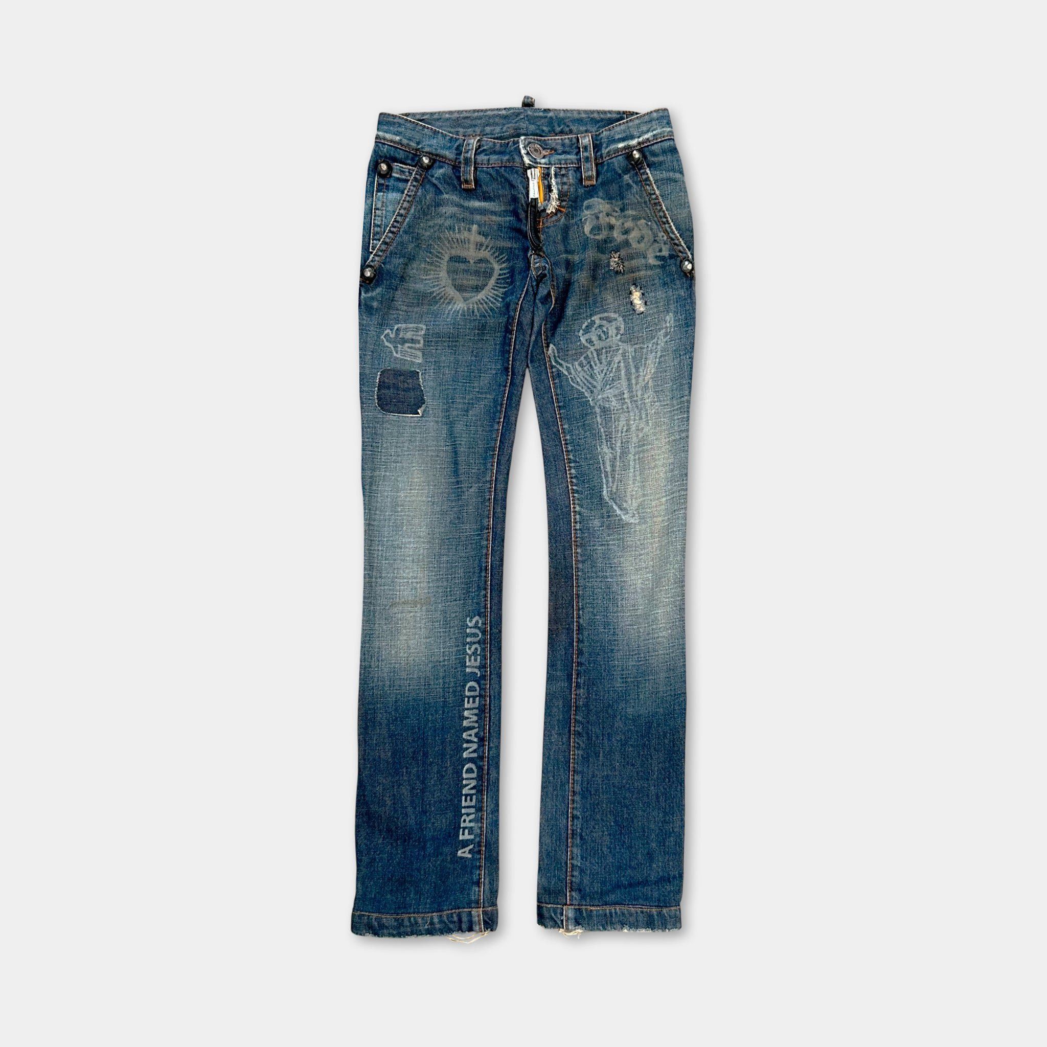 Dsquared2 Dsquared2 FW2005 Jesus Hope Denim Size US 32 / EU 48 - 1 Thumbnail
