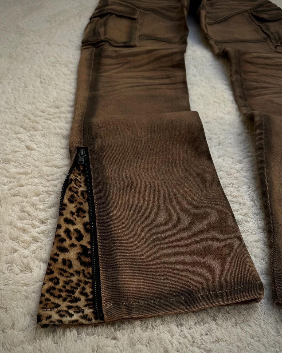 Other cavaria leopard flared pants Size US 31 - 3 Thumbnail