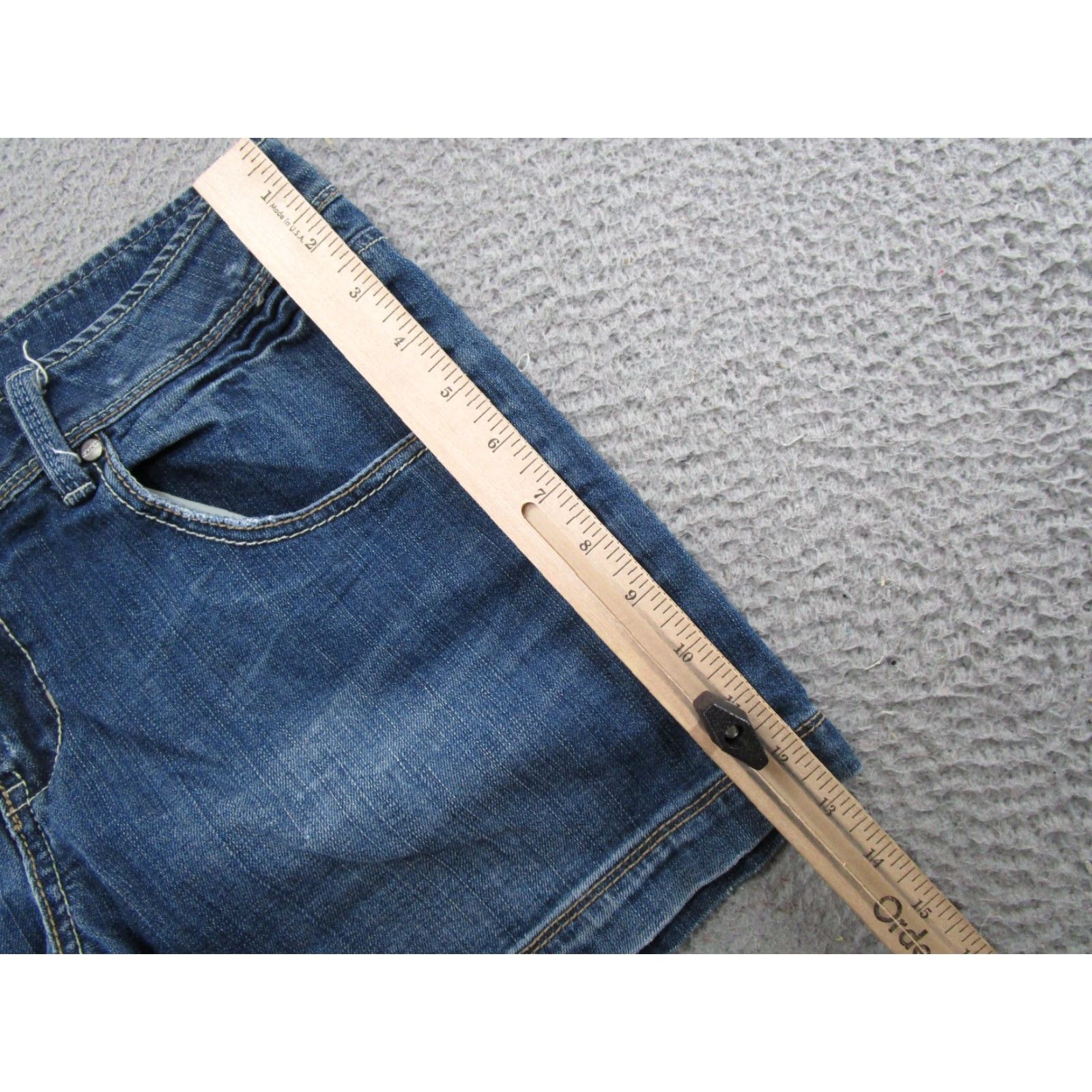 Vintage VINTAGE Maurices Jeans Shorts Women's Regular Waist 5-Pocket Denim Blue Size 12 Medium Summer Spring Boys Womens Size 34" / US 12 / IT 48 - 4 Thumbnail