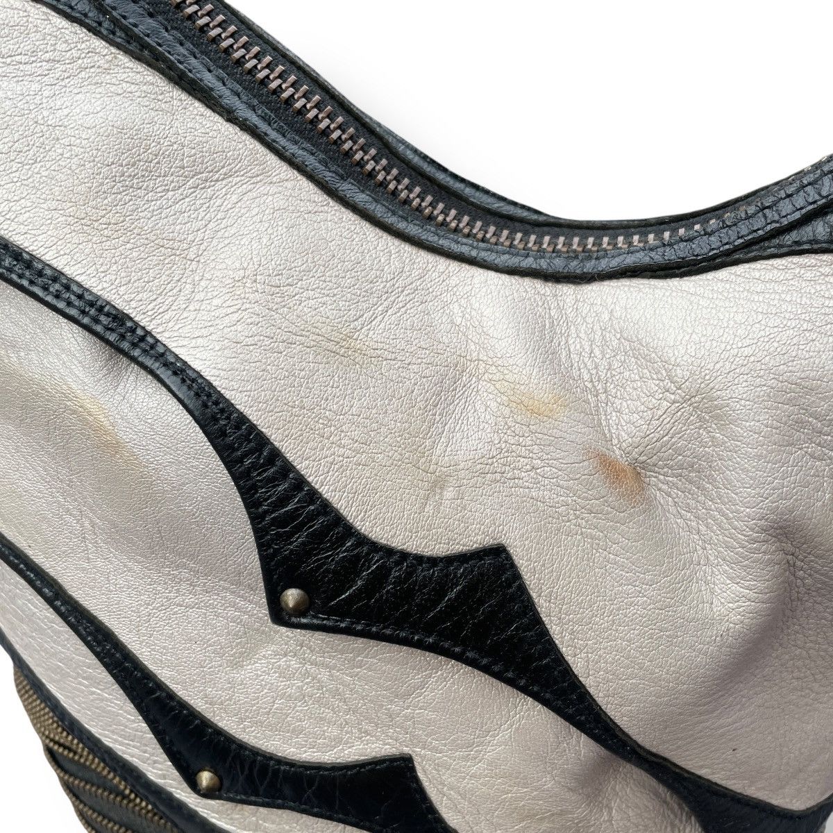 KMRii KMRii 2006 Studded Serpent Snakeskin Leather Shoulder Bag Size ONE SIZE - 5 Thumbnail
