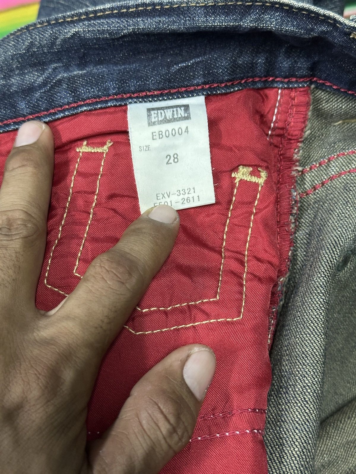 If Six Was Nine Distress Denim Edwin Vintage Blue Trip 💥 Size US 32 / EU 48 - 9 Thumbnail