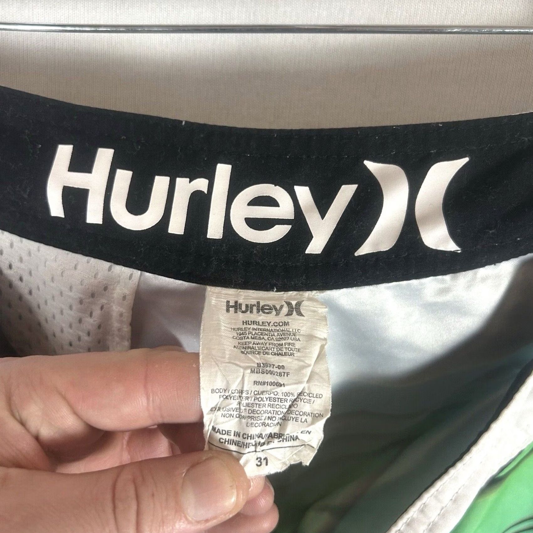 Hurley Hurley Phantom Board Shorts Striped Multicolor 31 Men Beach Surf Trunks Size US 31 - 2 Thumbnail