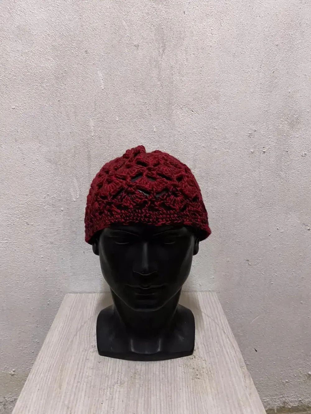 Japanese Brand Japanese Brand Crochet Beanie Hat Size ONE SIZE - 3 Thumbnail