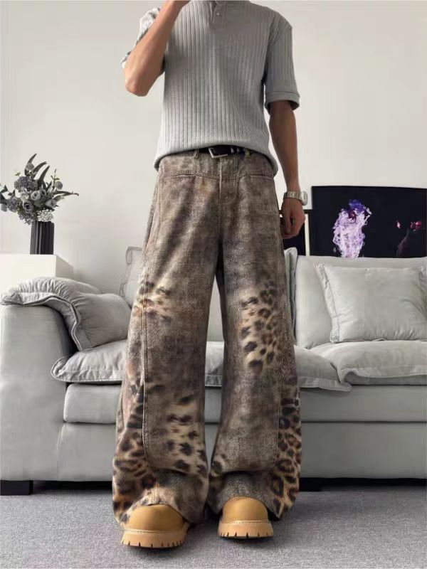 Other Post-apocalyptic-style leopard-print distressed jeans Size US 30 / EU 46 - 4 Thumbnail