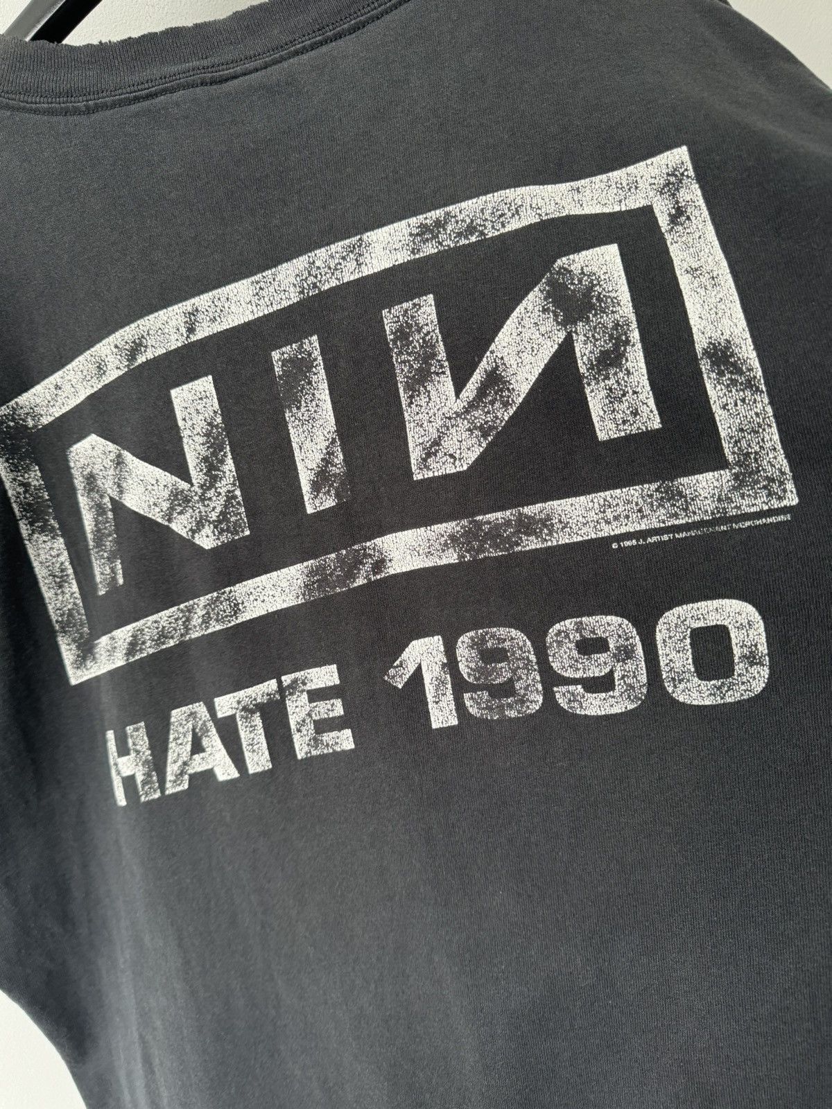 Vintage NINE INCH NAILS 1990 PRETTY HATE MACHINE VINTAGE T SHIRT NIN Size US XL / EU 56 / 4 - 9 Thumbnail