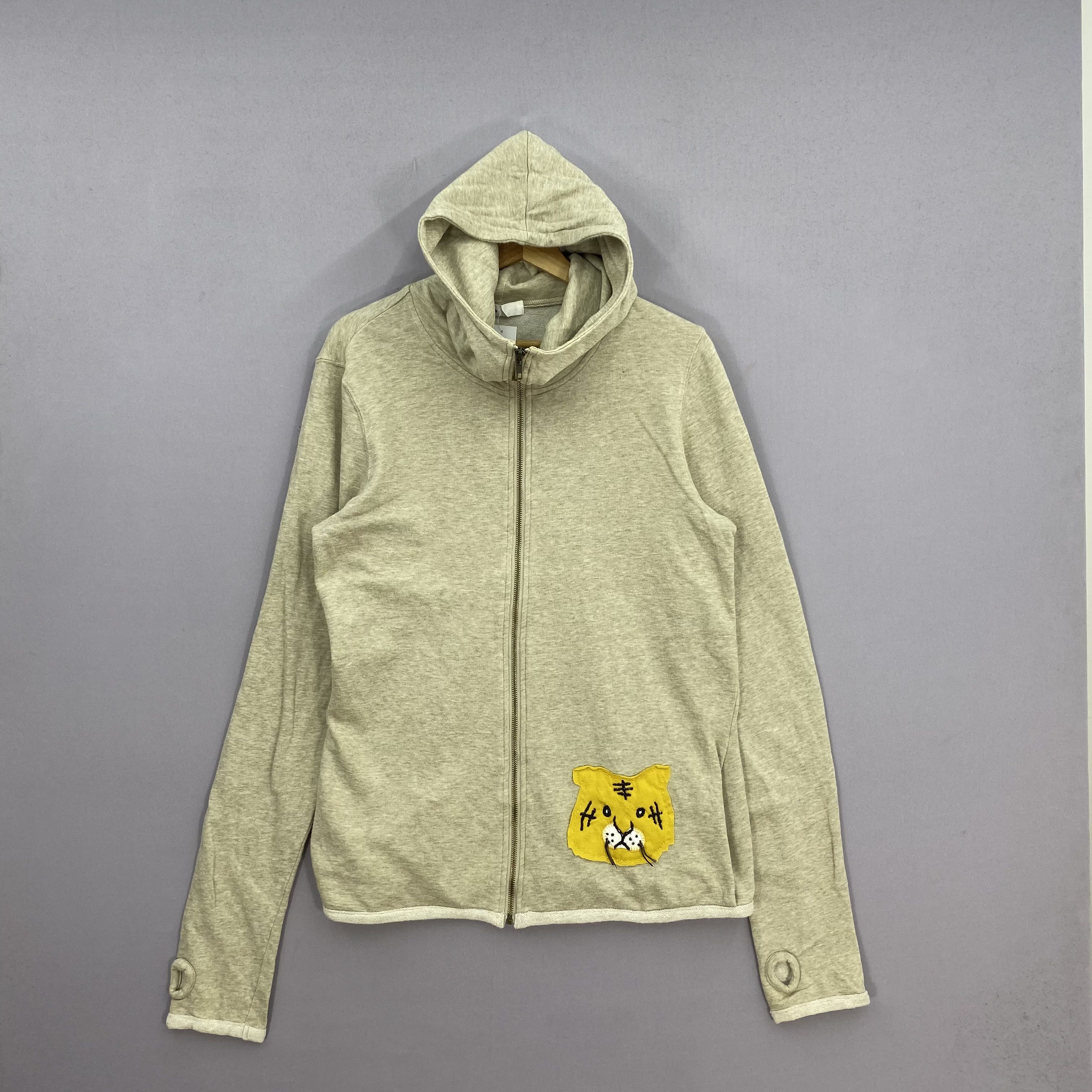 Issey Miyake Vintage Ne-net Issey Miyake Turtleneck Hoodie Tiger Patch Size US S / EU 44-46 / 1 - 2 Thumbnail
