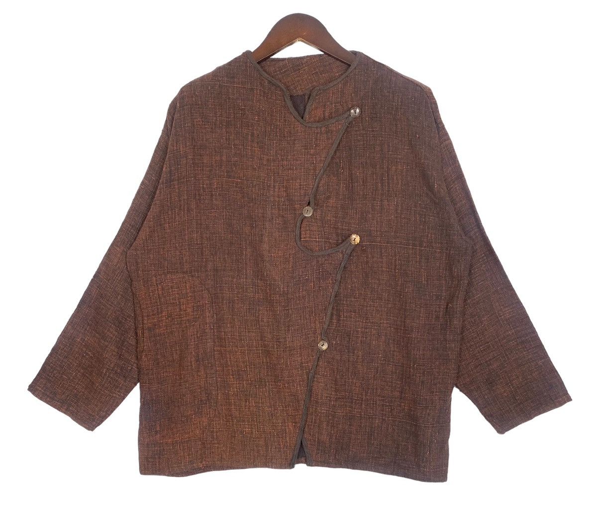 Japanese Brand × Vintage Vintage Cotton Chore Japanese Jacket Colour Brown Size L / US 10 / IT 46 - 1 Thumbnail
