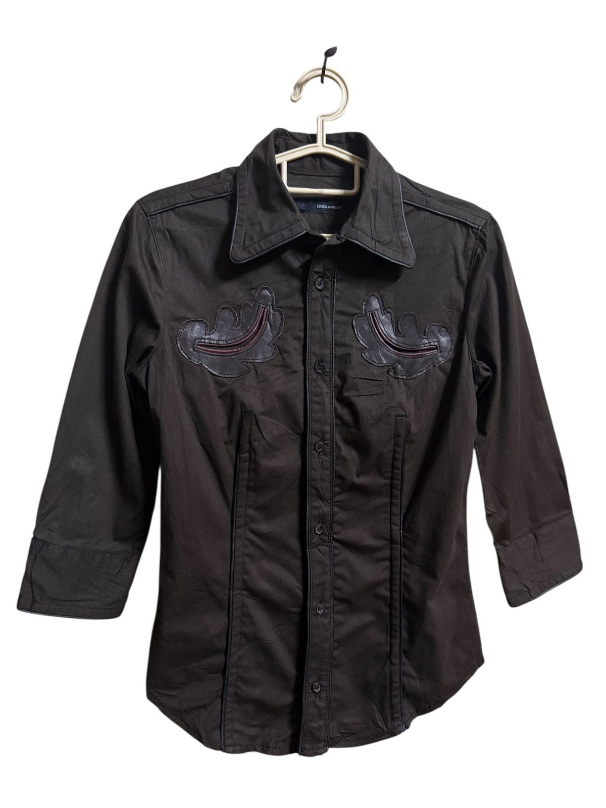 Dsquared2 DSQUARED2 Button Women Leather Size S / US 4 / IT 40 - 2 Thumbnail