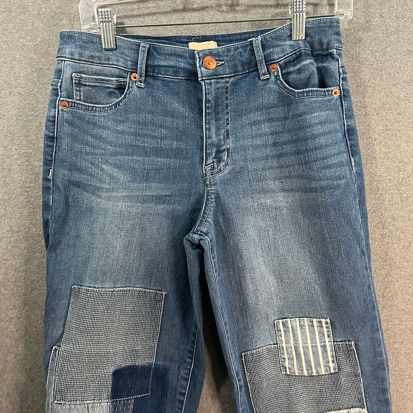 Other Logo Lavish Jeans Womens 4 Blue Dark Wash Patchwork Size 27" / US 4 / IT 40 - 8 Thumbnail
