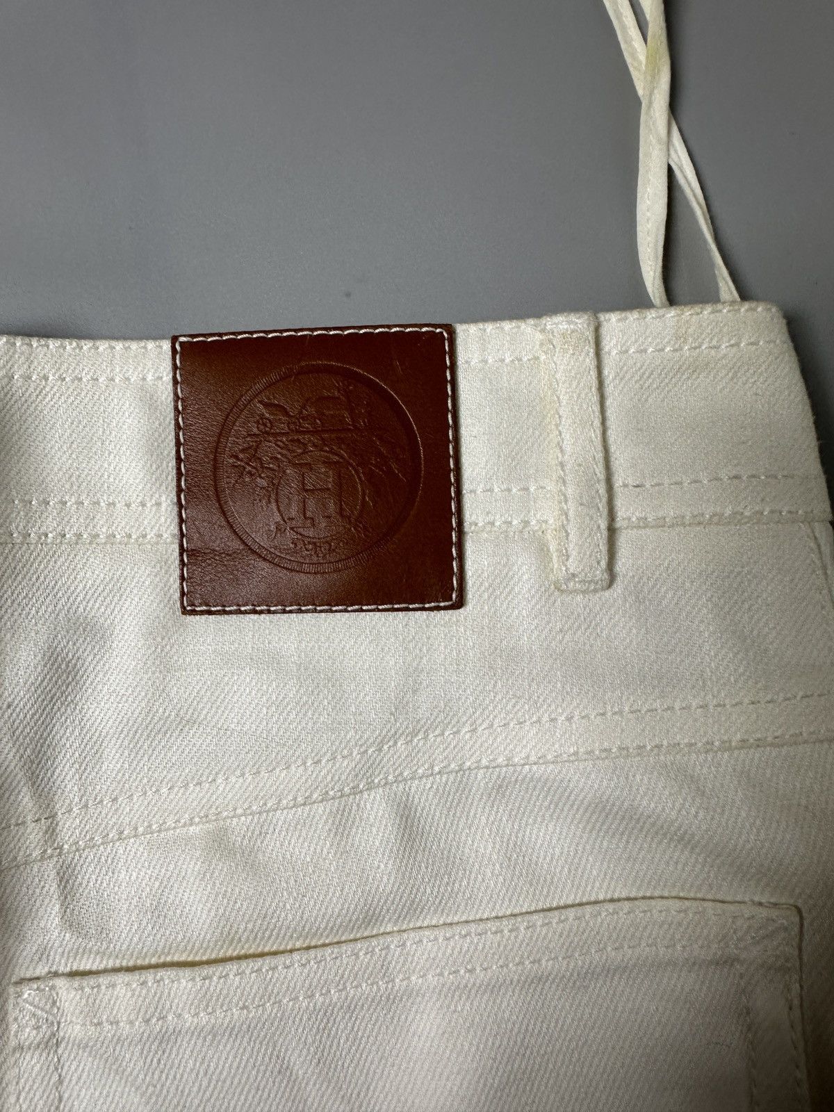 Hermes HERMES / MAISON MARGIELA ERA - CALFSKIN JEANS Size 24" / US 00 / IT 34 - 18 Thumbnail