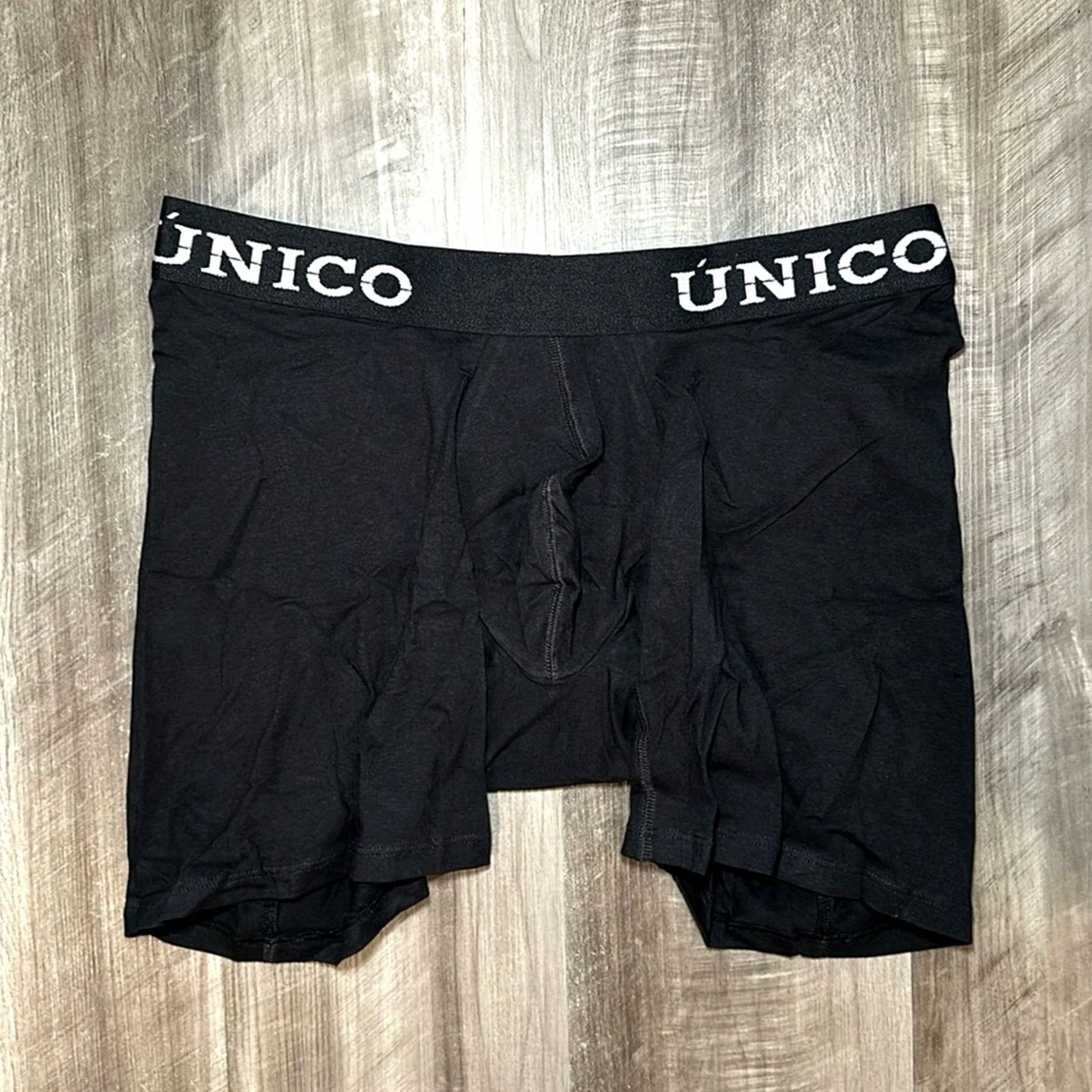 Vintage Unico Boxer Brief - XL Men Underwear Black Regular Size XL NWT UF1185 Size 46R - 2 Thumbnail