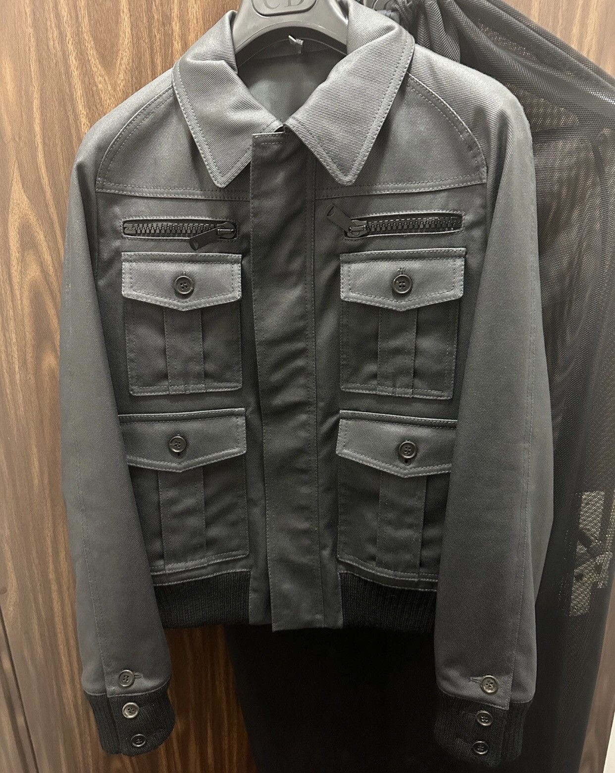 06aw dior homme coated blouson jacket