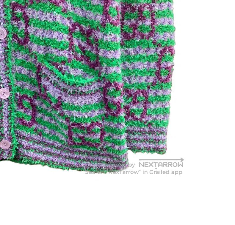 Gucci Gucci Green full-print double G cotton V-neck single-breas Size M / US 6-8 / IT 42-44 - 4 Thumbnail