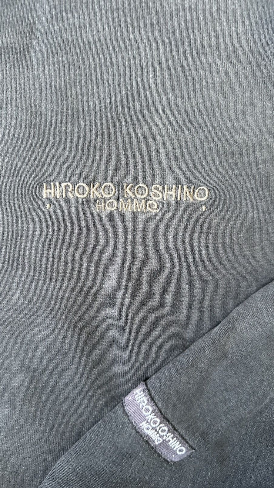 Hiroko Koshino Homme VINTAGE HIROKO KOSHINO HOMME WELL FADED SWEATSHIRT Size US XL / EU 56 / 4 - 2 Thumbnail