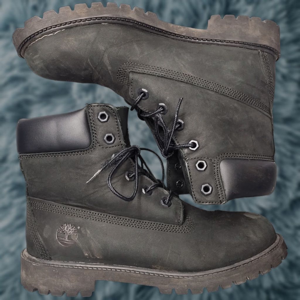 Timberland Timberland Womens US 6.5M Boots Black Leather Waterproof Lace Up Size US 7 / IT 37 - 1 Thumbnail