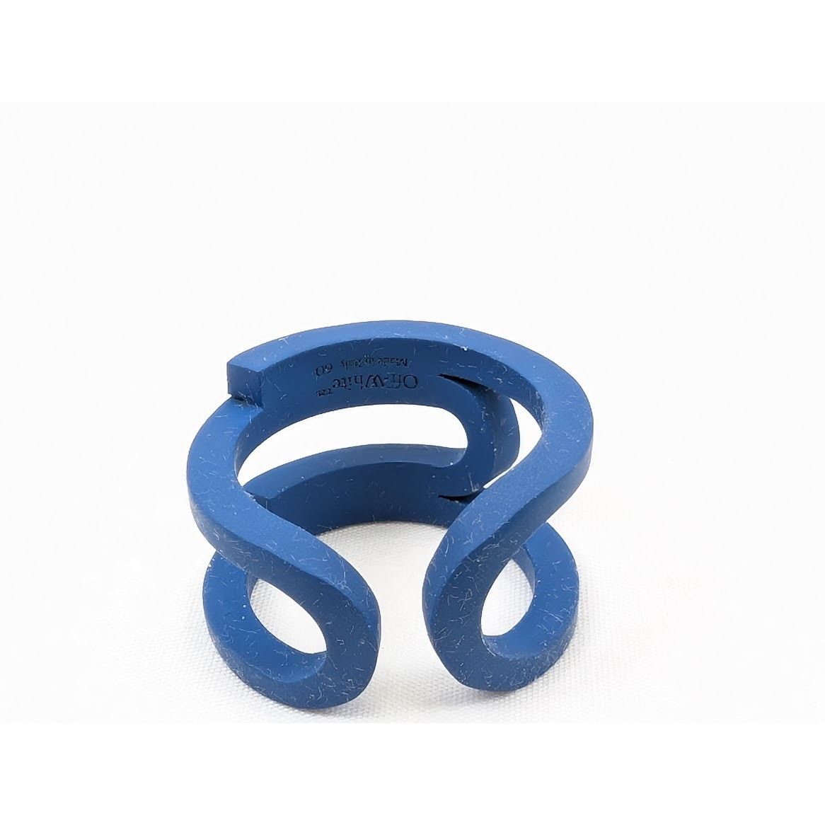 Off-White o1rshd1 Q:2 / Size: 60 / Varnished Paperclip Ring in Blue Size ONE SIZE - 8 Thumbnail