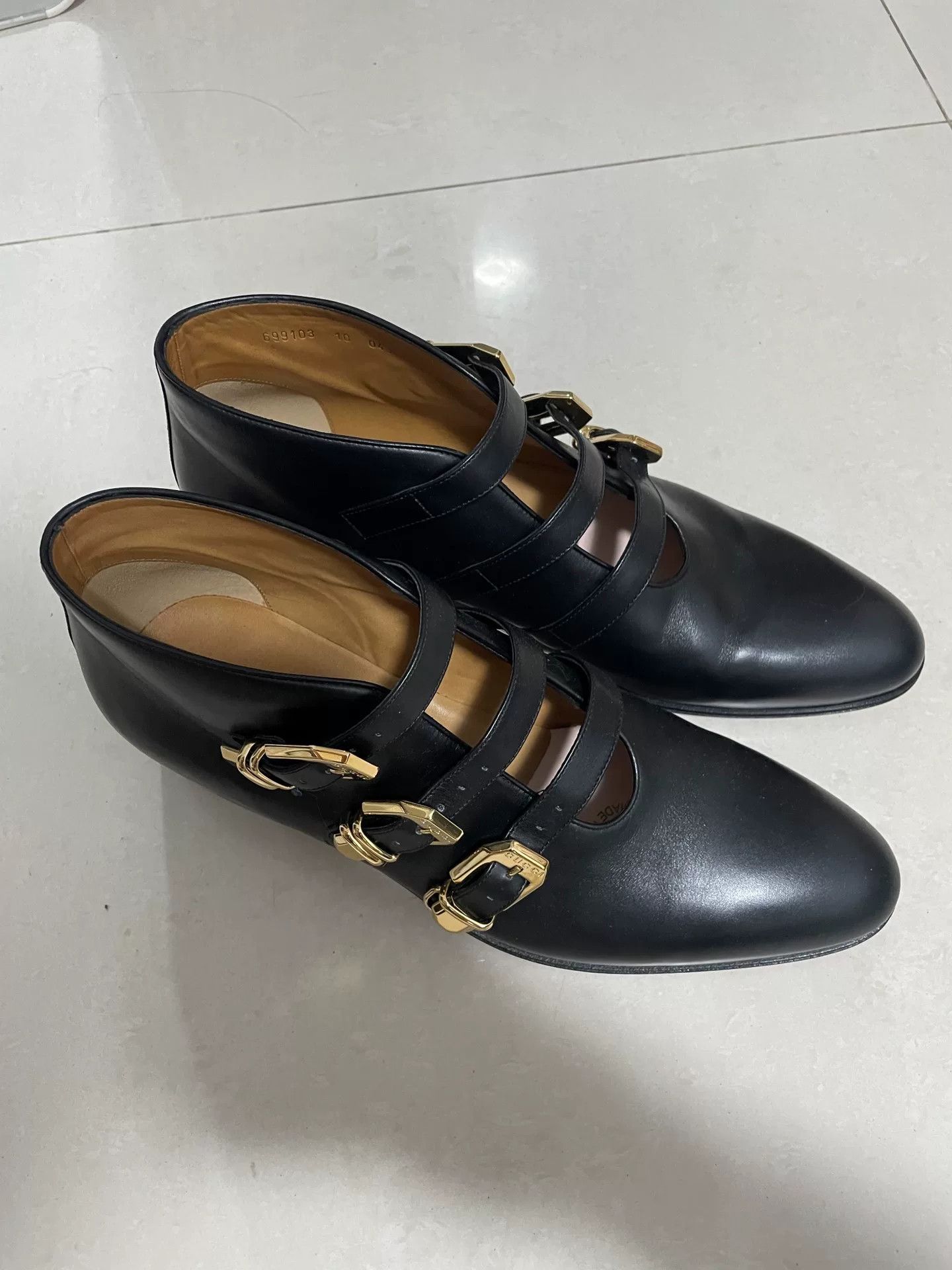 Gucci Gucci 2022 Love Parade Gold Buckle Boots Size US 10 / EU 43 - 1 Thumbnail