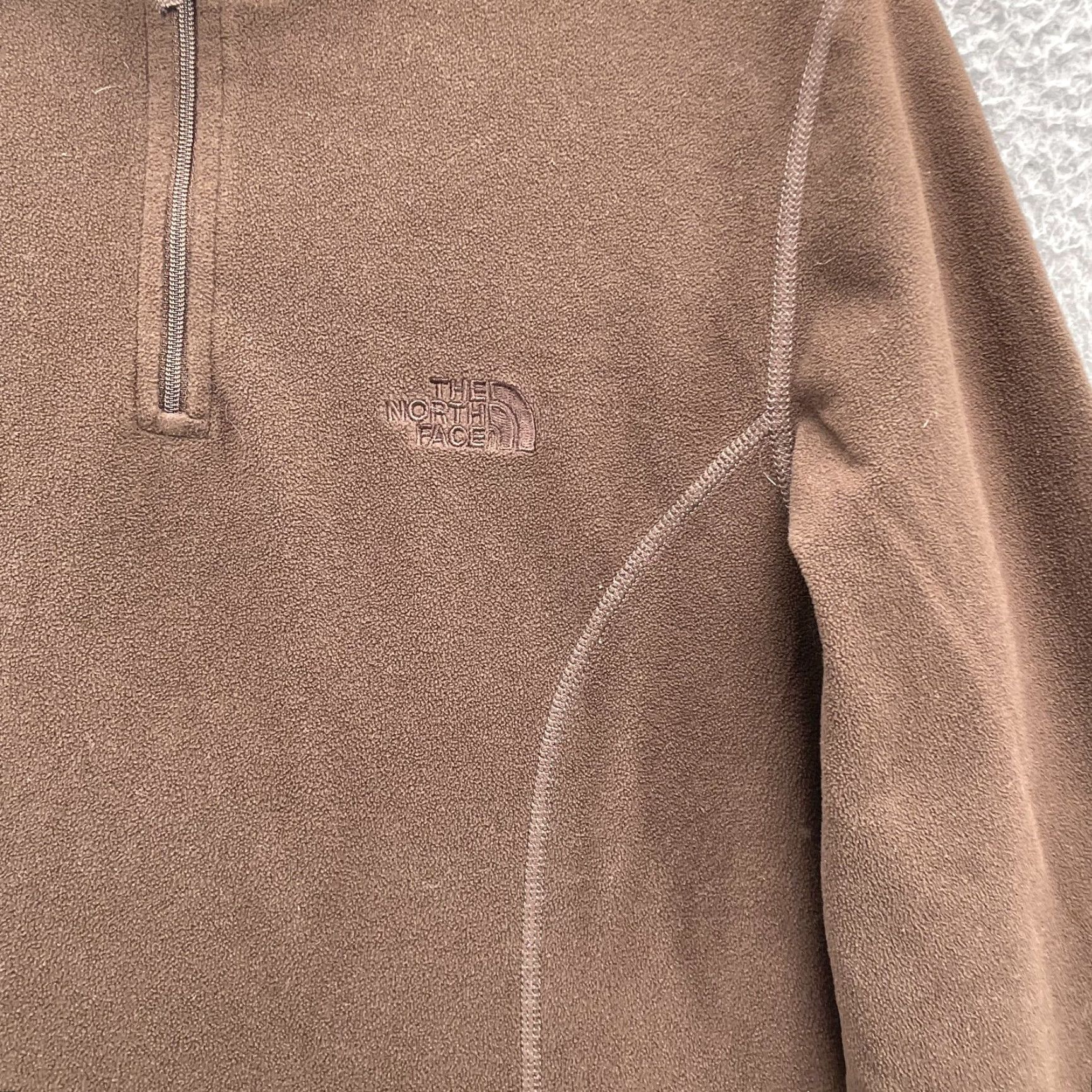 The North Face The North Face 1/4 Zip Pullover Women Medium Brown Gorpcore Tech Outdoors Shirt Size M / US 6-8 / IT 42-44 - 2 Thumbnail