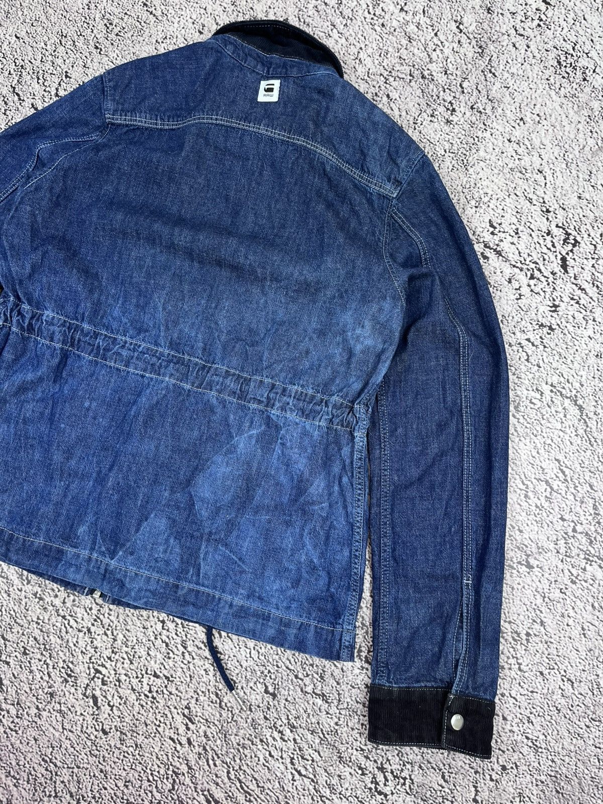 G-Star G-Star RAW Denim Jacket Corduroy Collar Workwear Carhartt Size XS / US 0-2 / IT 36-38 - 11 Thumbnail