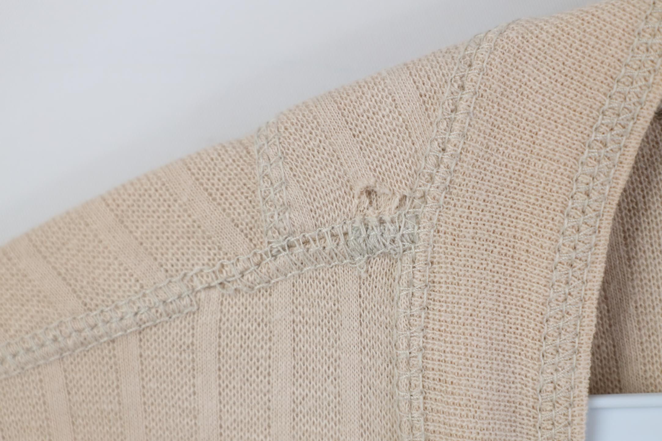 Vintage Vintage 90s Streetwear Ribbed Knit Henley T-Shirt Beige Size US XL / EU 56 / 4 - 9 Thumbnail