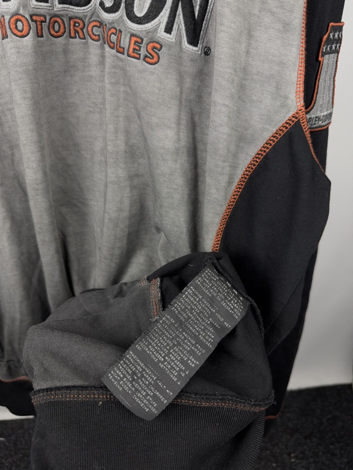 Harley Davidson Retro 00s Harley-Davidson Two-Tone Embroidered Eagle Hoodie Size US XXL / EU 58 / 5 - 9 Thumbnail