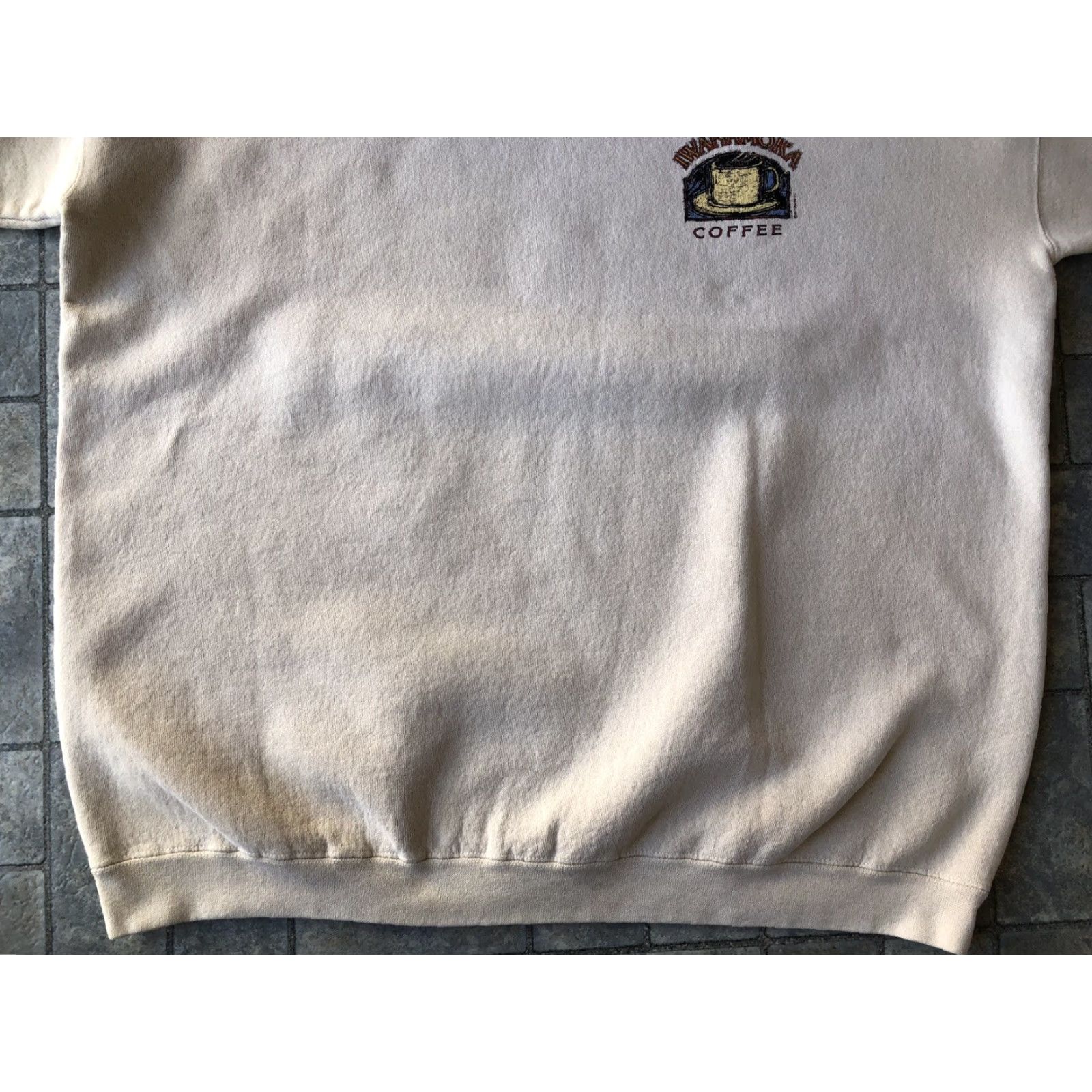 Vintage VINTAGE Crazy Shirts Shirt XL Mens USA Beige Long Sleeve Logo Very Good Iwanamoka Coffee Made In USA Size US XL / EU 56 / 4 - 3 Thumbnail