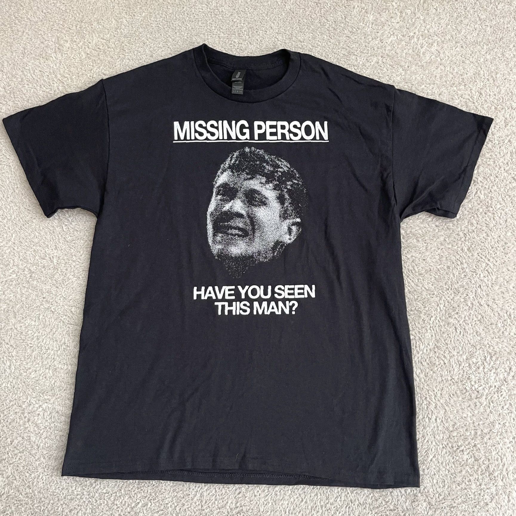 Gildan VINTAGE Buddha Trixie T-Shirt Mens L Black Band Tour Missing Person Indie Gildan Crew Neck Short Sleeve Cotton Graphic Print Regular Fit Size US L / EU 52-54 / 3 - 7 Thumbnail