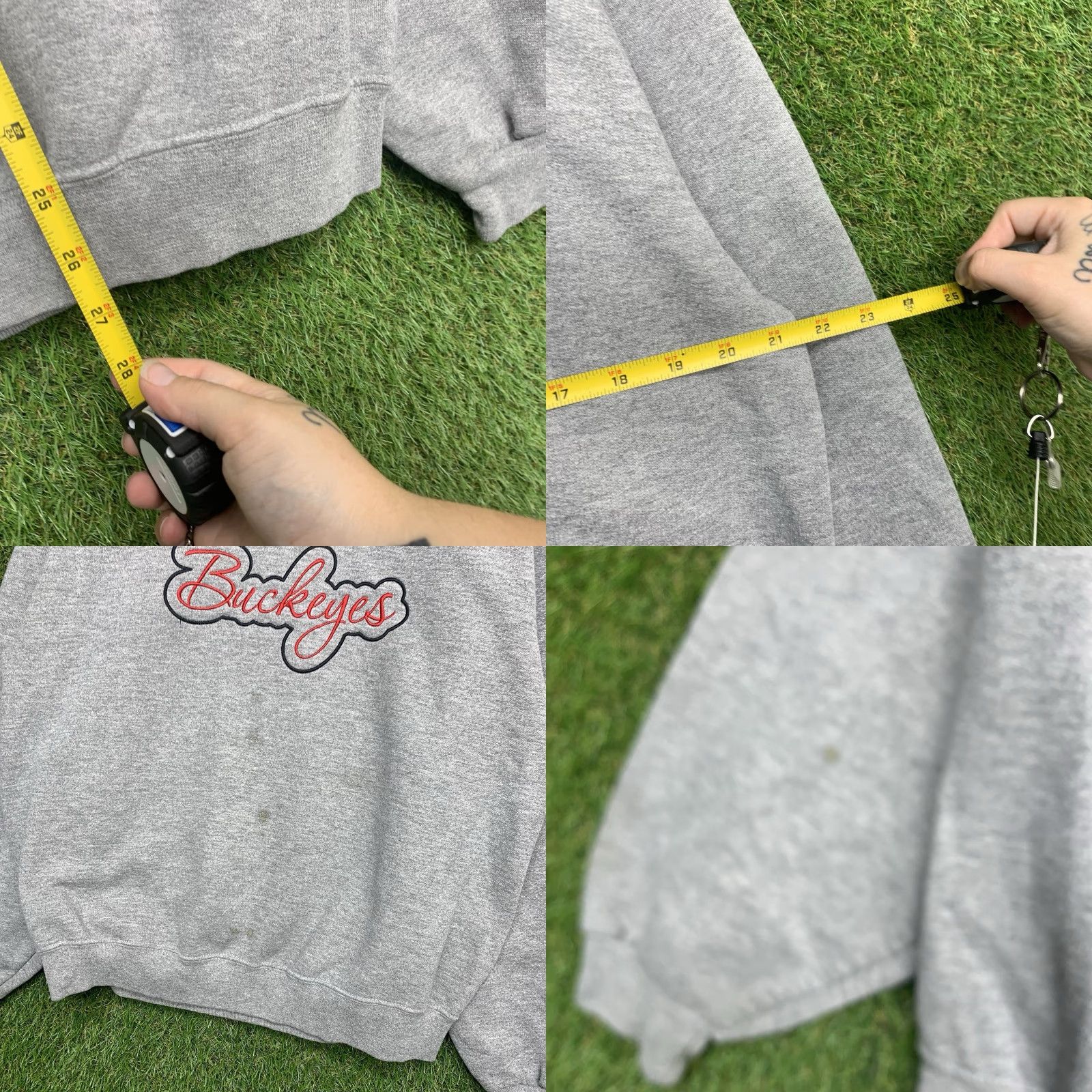 Lee VINTAGE Lee Ohio State Buckeyes Sweatshirt Mens Large Gray College Football Fleece Logo 90s Size US L / EU 52-54 / 3 - 8 Thumbnail