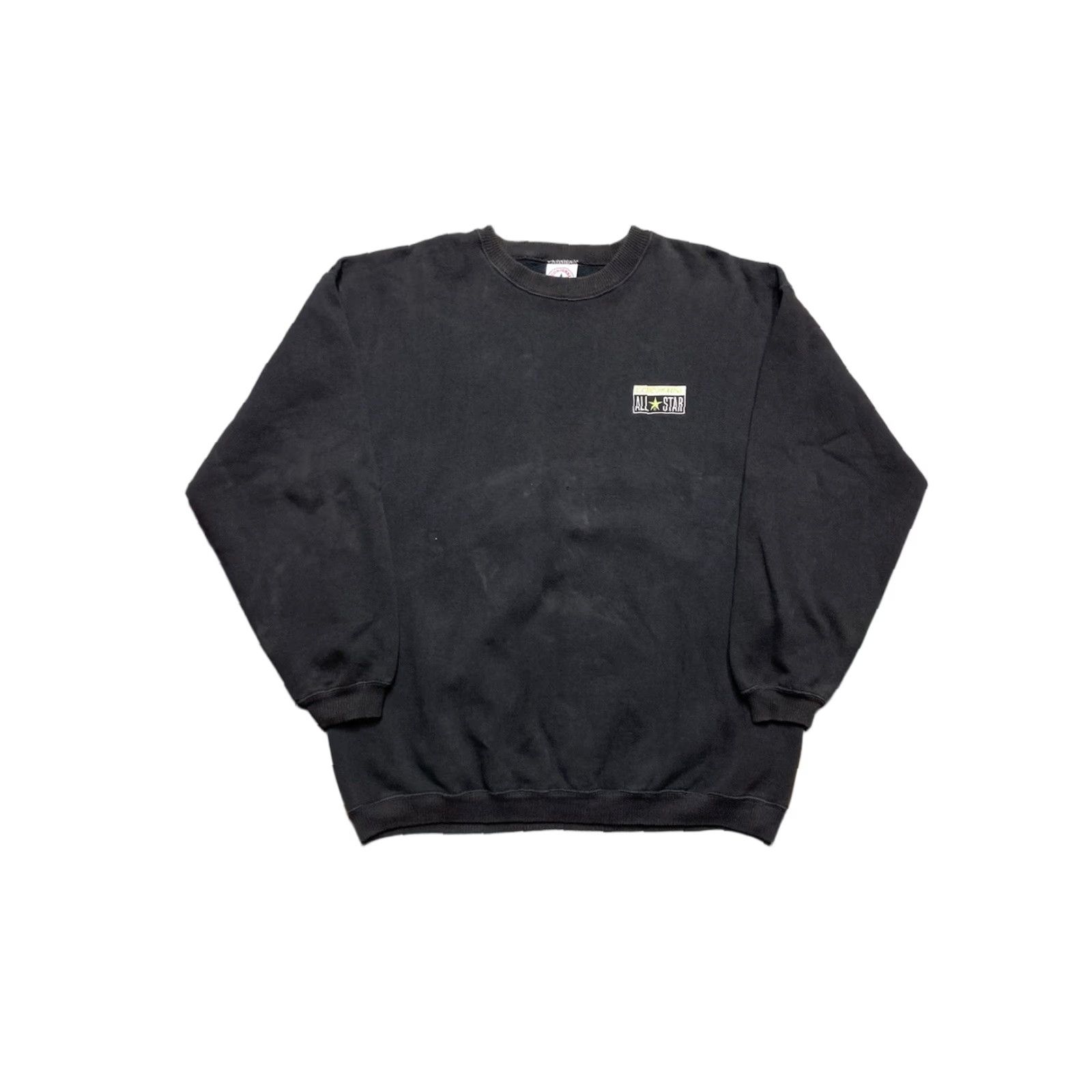 Converse VINTAGE Converse All Star Embroidered Sweatshirt Black XL 90s Crewneck Mens Size US XL / EU 56 / 4 - 1 Thumbnail