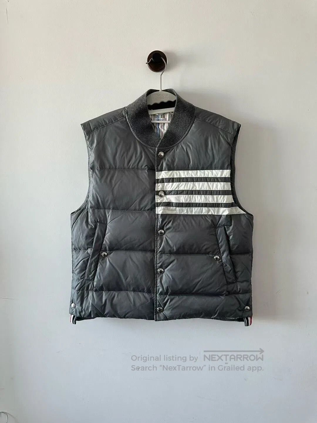 Thom Browne thom browne gray down vest size 2. Size US M / EU 48-50 / 2 - 1 Thumbnail