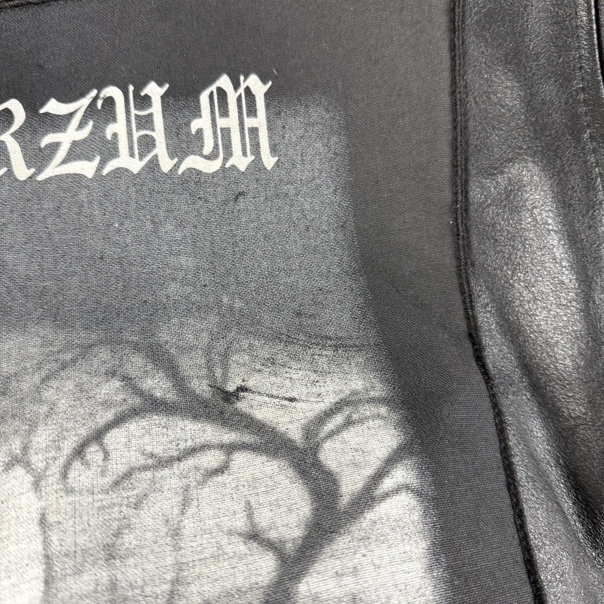 Band Tees × Vintage Vintage Leather Biker Jacket With 2002 Burzum Patch Size M? Size US M / EU 48-50 / 2 - 21 Thumbnail