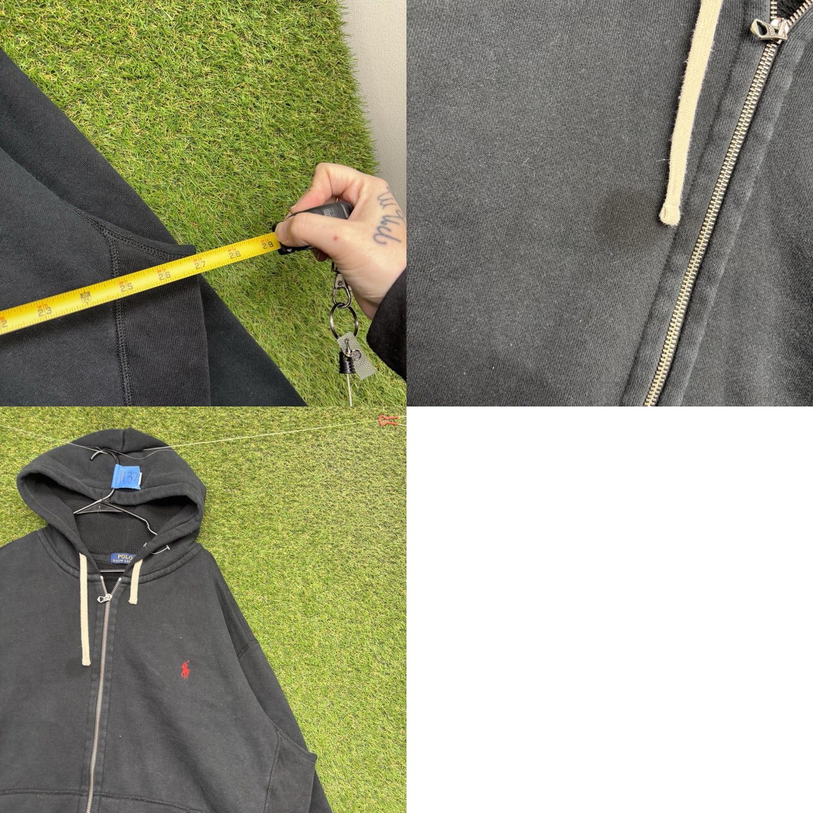 Polo Ralph Lauren VINTAGE Polo Ralph Lauren Hoodie Mens 2XB Pony Logo Heavyweight Full Zip Black Thermal Size US XXL / EU 58 / 5 - 8 Thumbnail