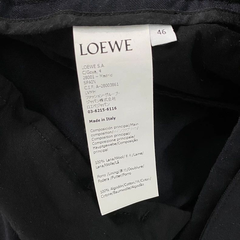 Loewe LOEWE Solid color wool side pocket nine-point tapered over Size US 30 / EU 46 - 2 Thumbnail