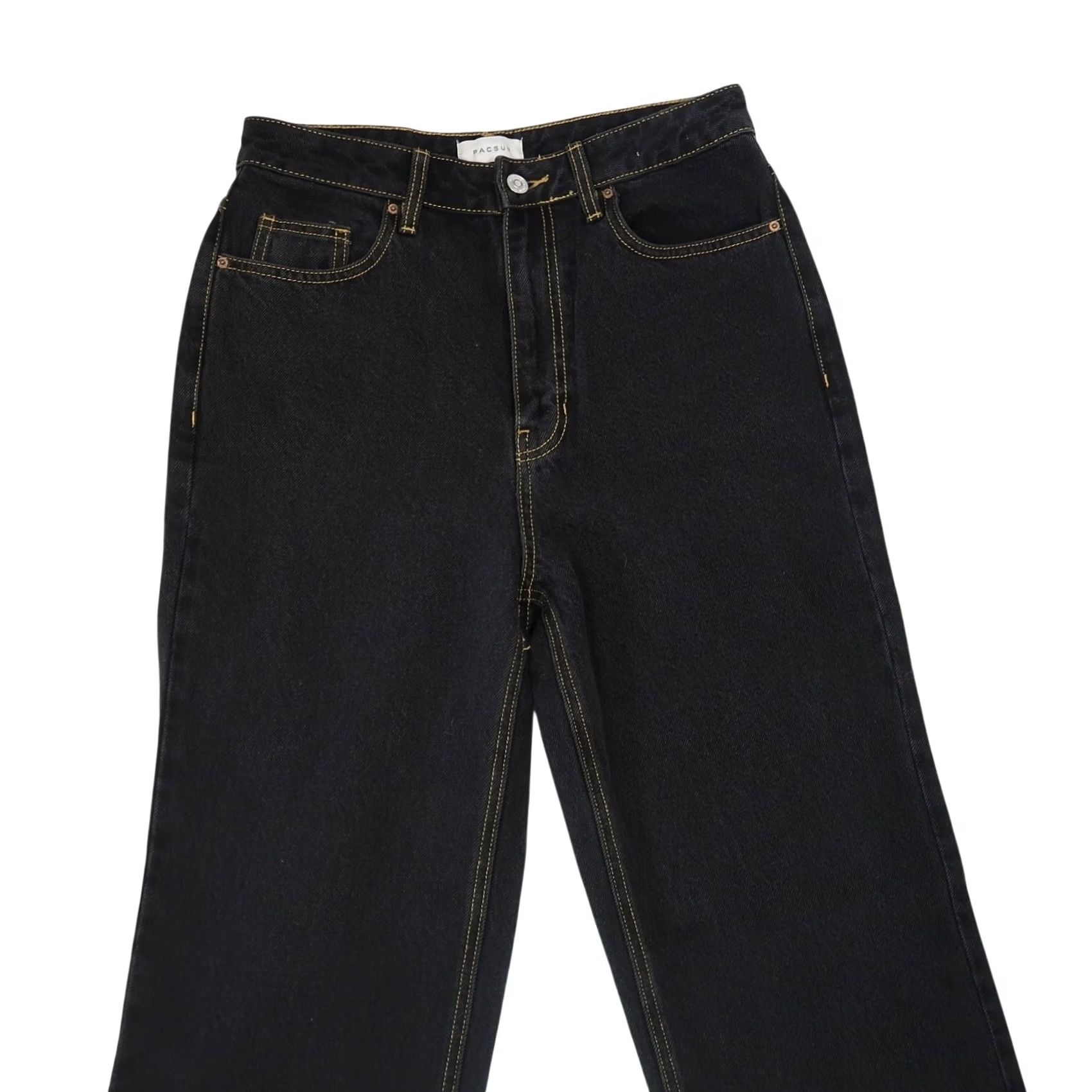 Pacsun VINTAGE PacSun 90's Boyfriend Jeans Black High Rise Loose Fit 27 Womens Jeans 90s Theme - 100% Cotton Size 27" / US 4 / IT 40 - 2 Thumbnail