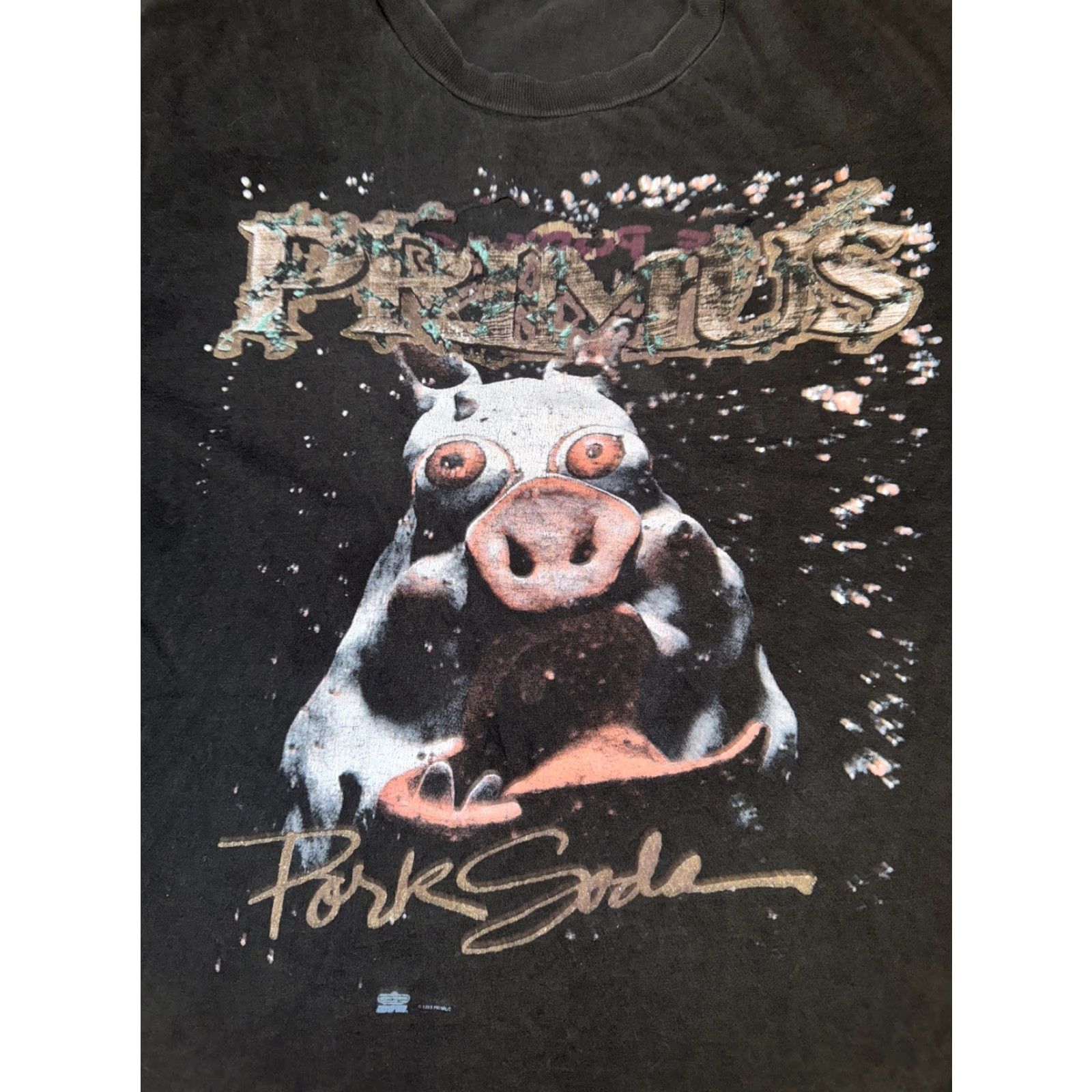 Hanes VINTAGE Primus T Shirt City XL Black Pork Soda Tour