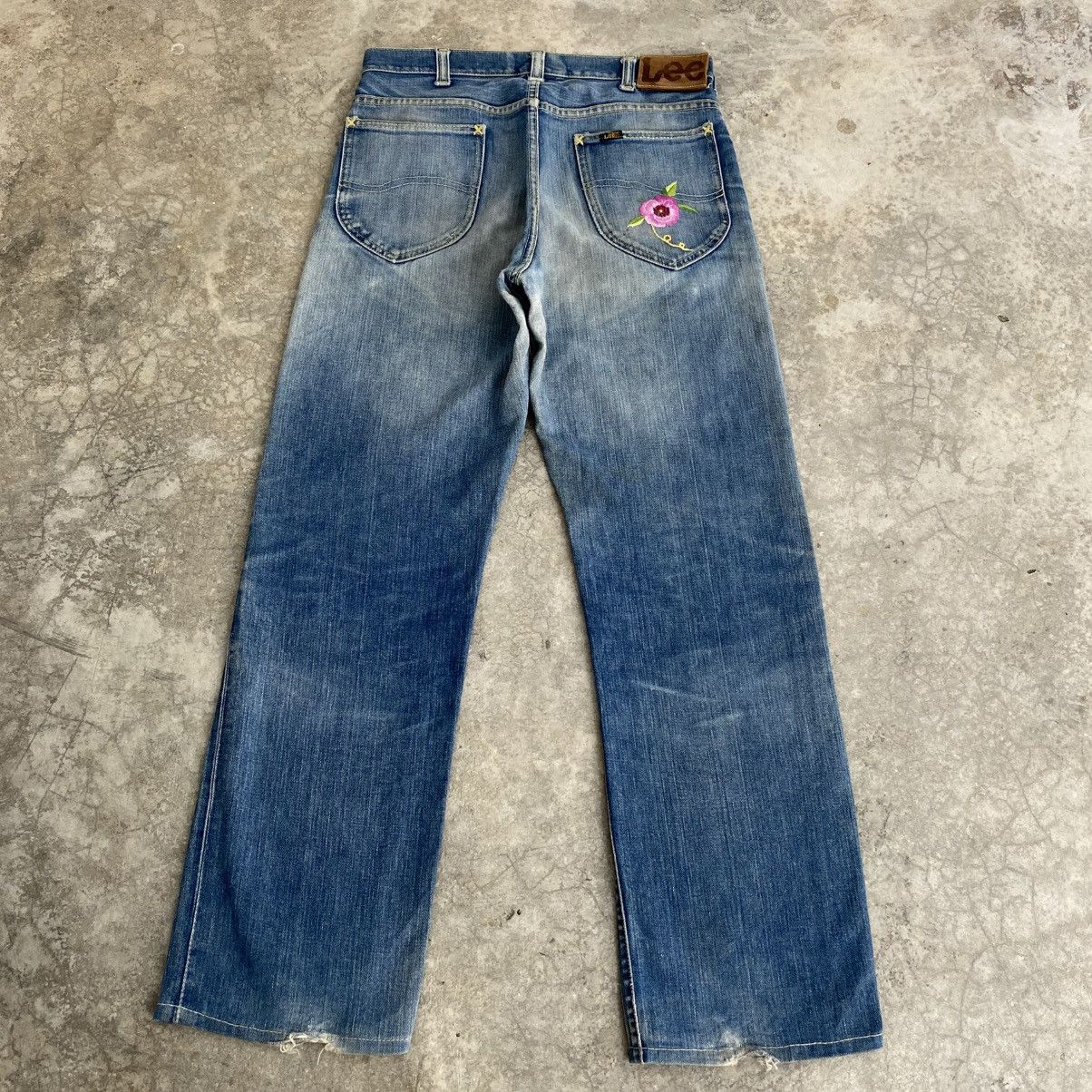 Lee Vintage 60’s Lee 101Z Faded Blue Half Selvedge Jeans Size US 30 / EU 46 - 13 Thumbnail
