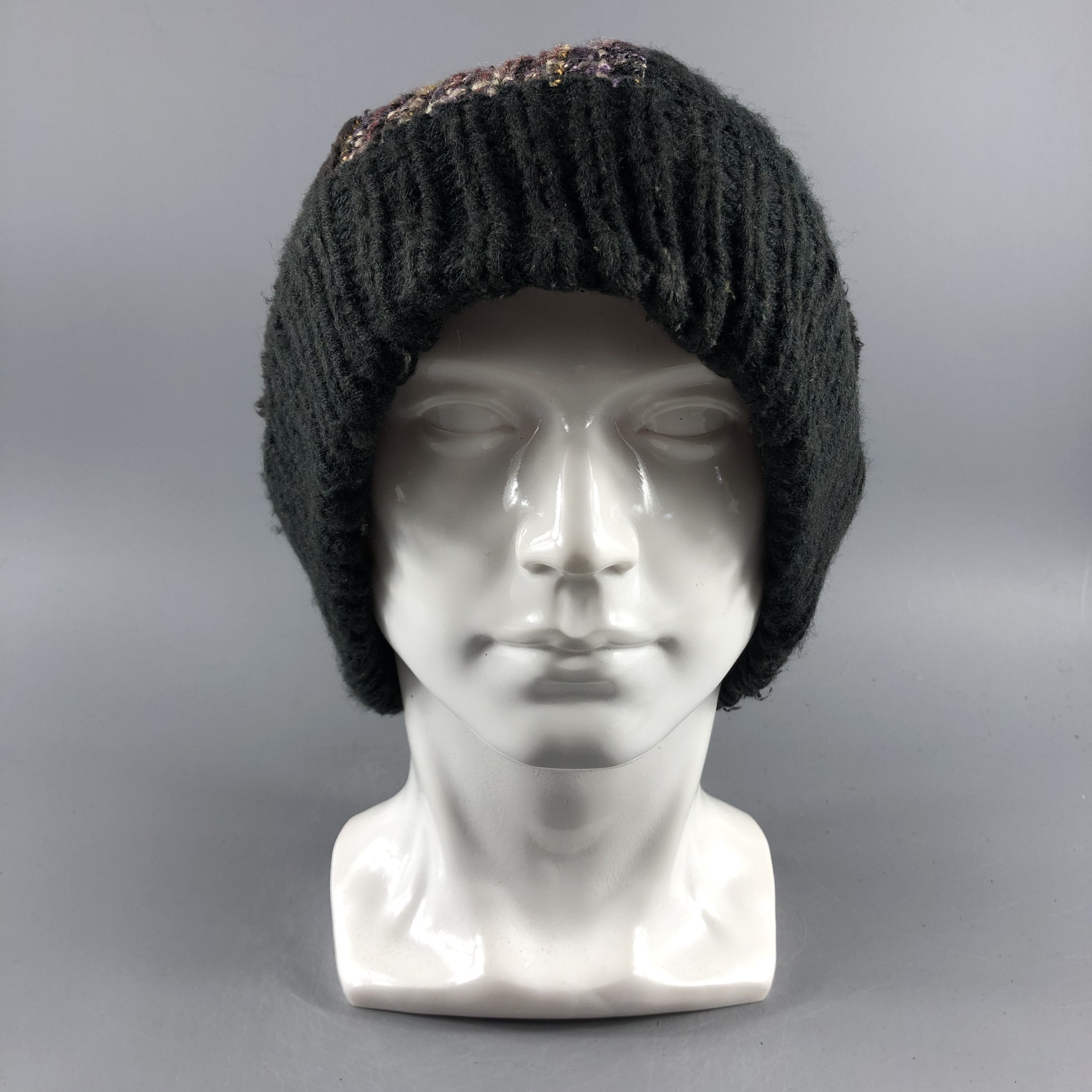 image of Vintage Grace Hats Pompom Beanie Snow Hat Snow Cap -D310 in Black/Brown, Men's