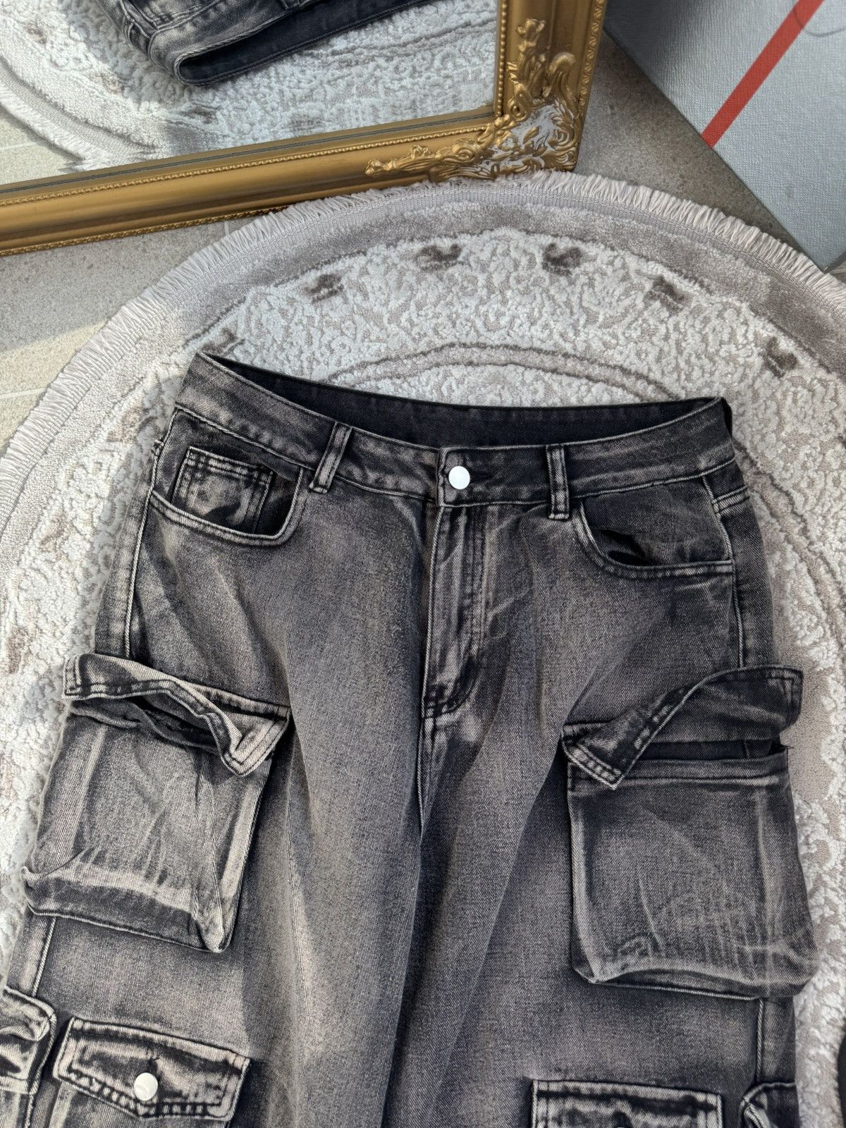 Japanese Brand Rare Vtg Japan Cargo Jeans Multi Pocket Tactical Size US 34 / EU 50 - 3 Thumbnail