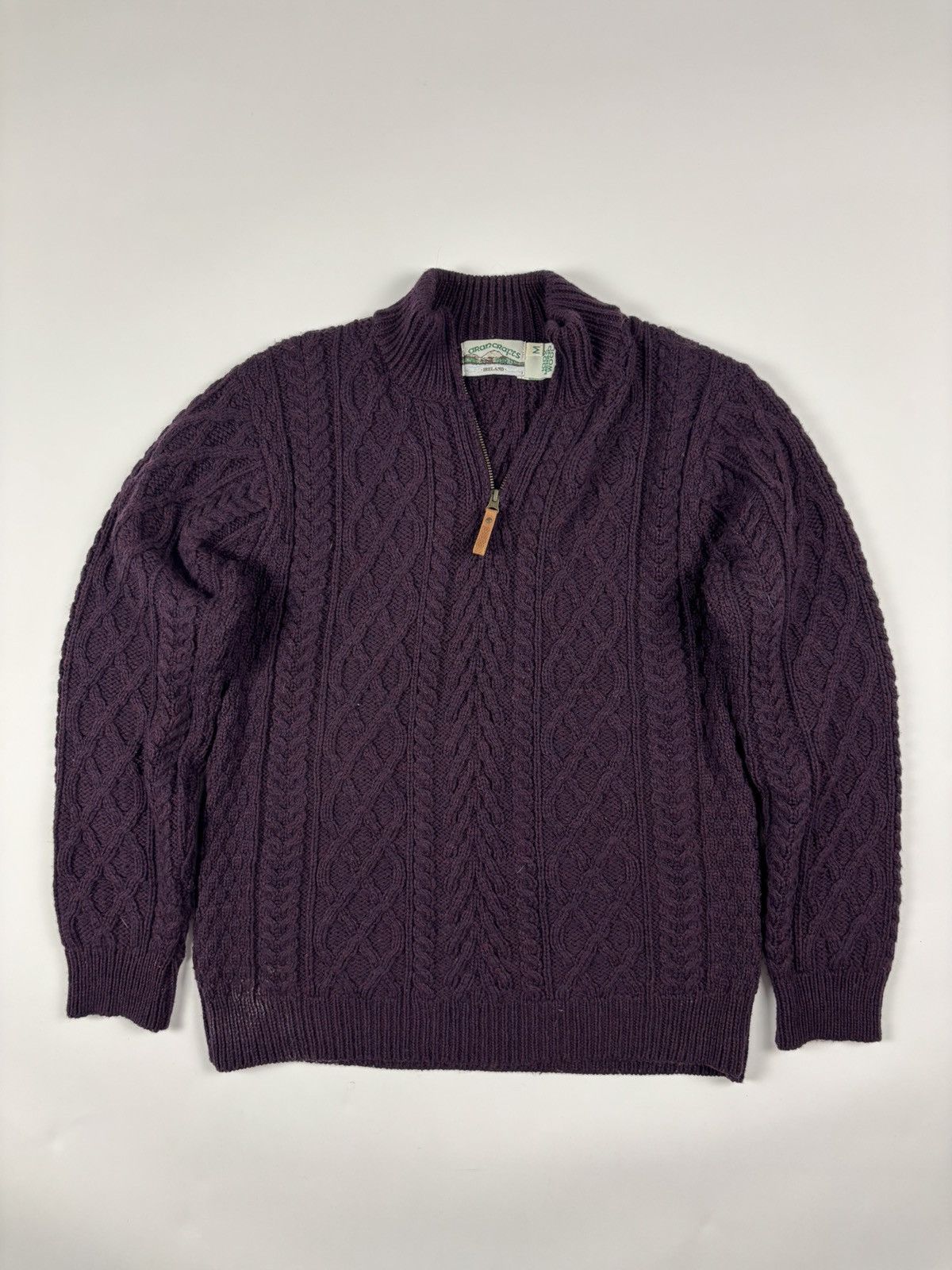 Aran Crafts Vintage Aran Crafts Merino Wool Quarter Zip Sweater Size US M / EU 48-50 / 2 - 1 Thumbnail