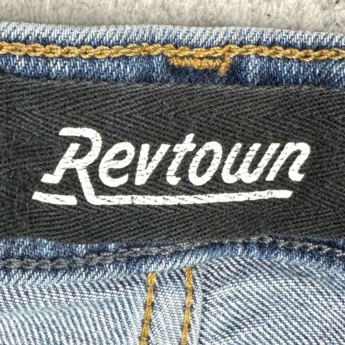 Vintage Revtown Sharp Denim Jeans Mens 36X30 Blue Straight 5-Pocket Casual EUC Size US 36 / EU 52 - 3 Thumbnail